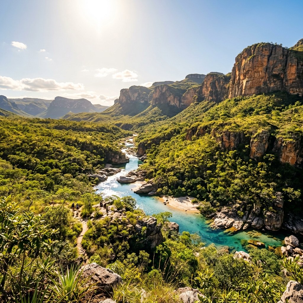 Paisagem deslumbrante da Chapada dos Veadeiros, Goiás