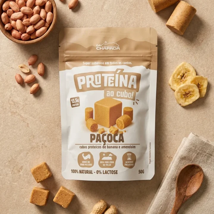 Cubinho Proteico Paçoca